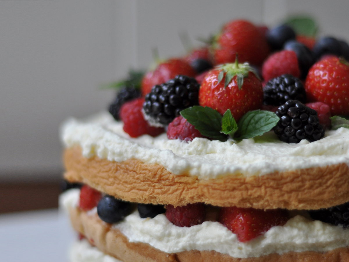 Beerenschichttorte Birdslikecake
