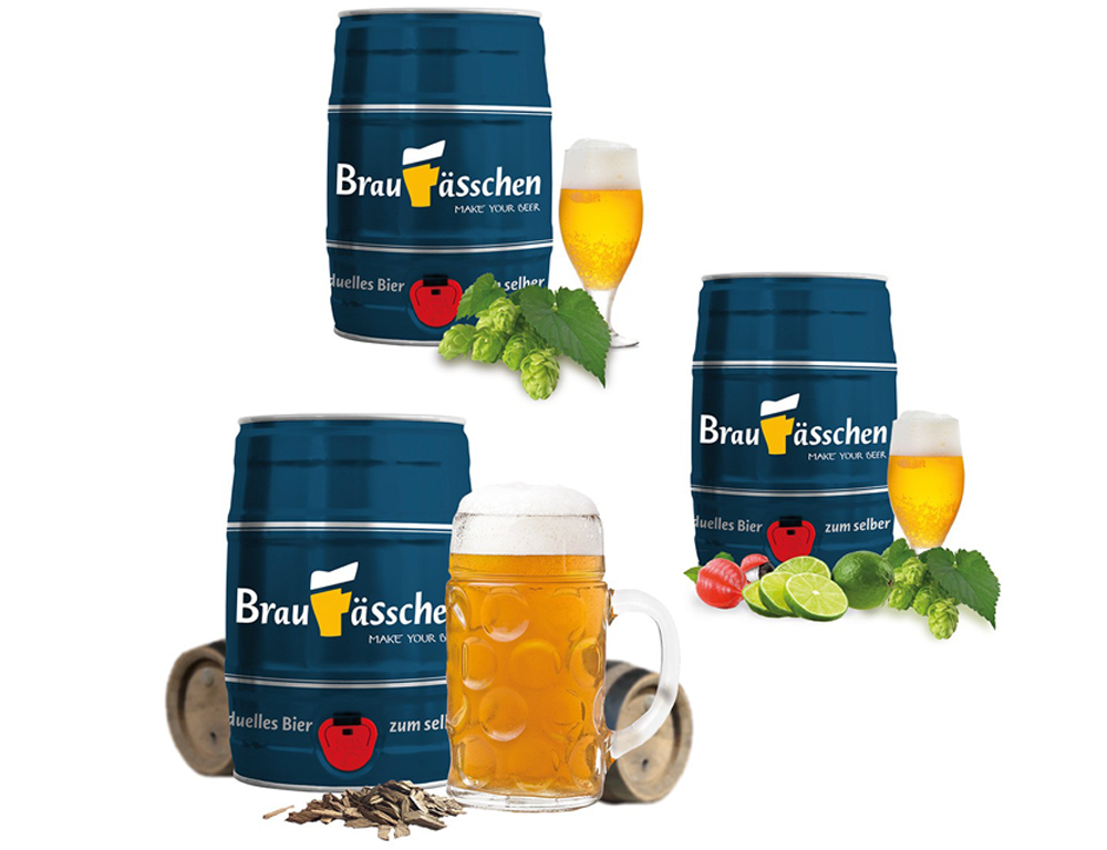 Bier selber brauen - Komplett-Set mit Fass