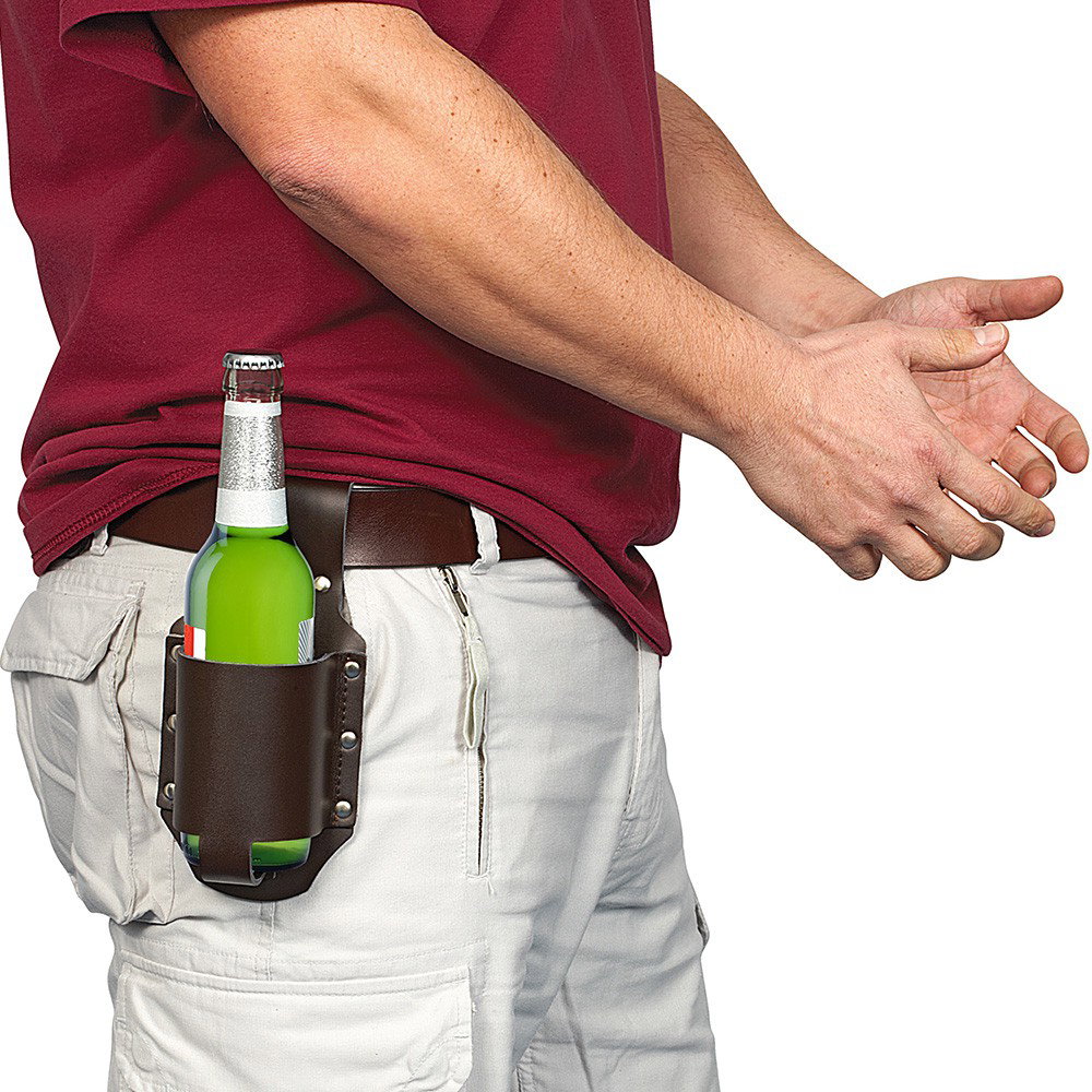 Bierflaschen-Holster für den Gürtel