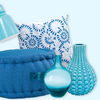 Günstige Wohnaccessoires in Blau