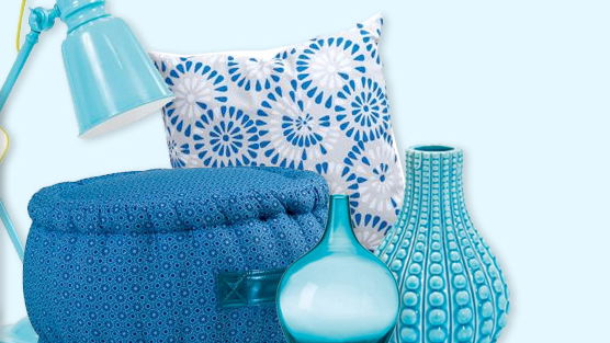 Günstige Wohnaccessoires in Blau
