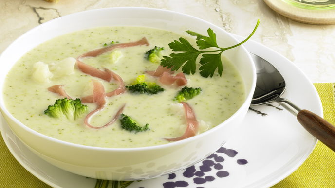 Blumenkohl-Broccolisuppe