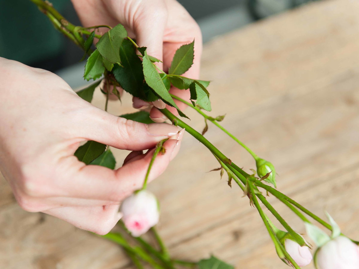 Blumenkranz für die Haare selber machen - Schritt 4