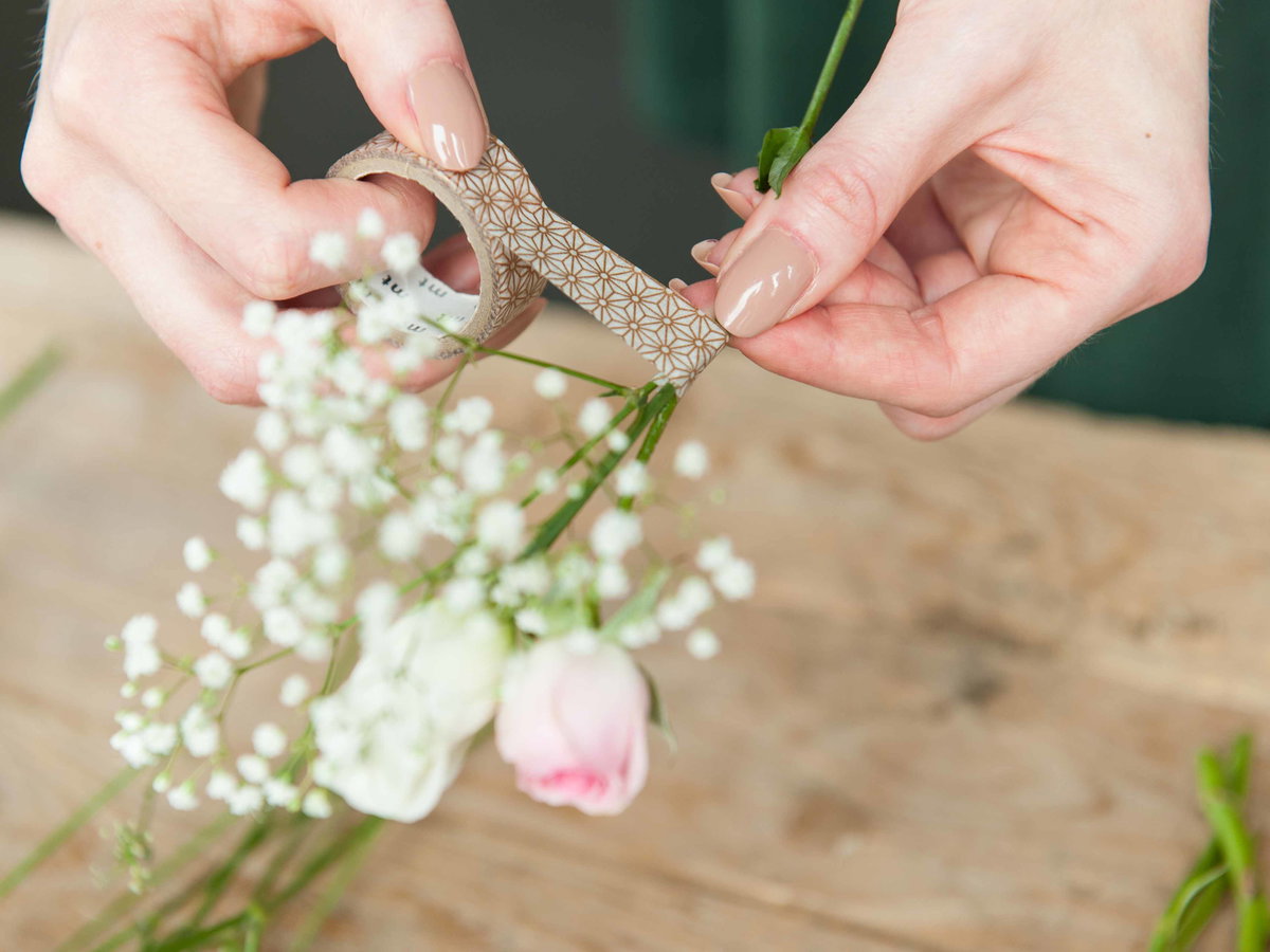 Blumenkranz für die Haare selber machen - Schritt 5