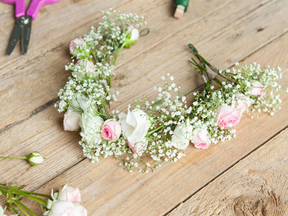 Blumenkranz für die Haare selber machen - Schritt 7