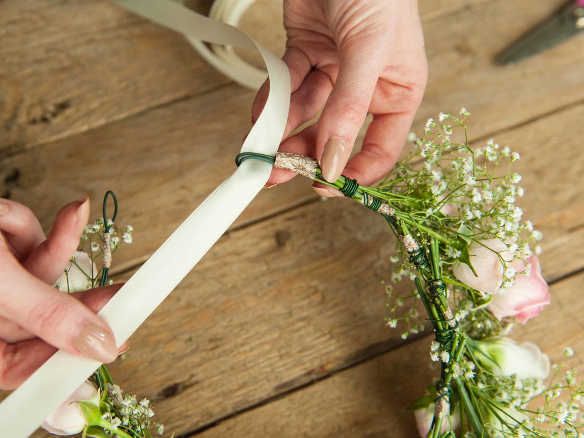 Blumenkranz für die Haare selber machen - Schritt 9