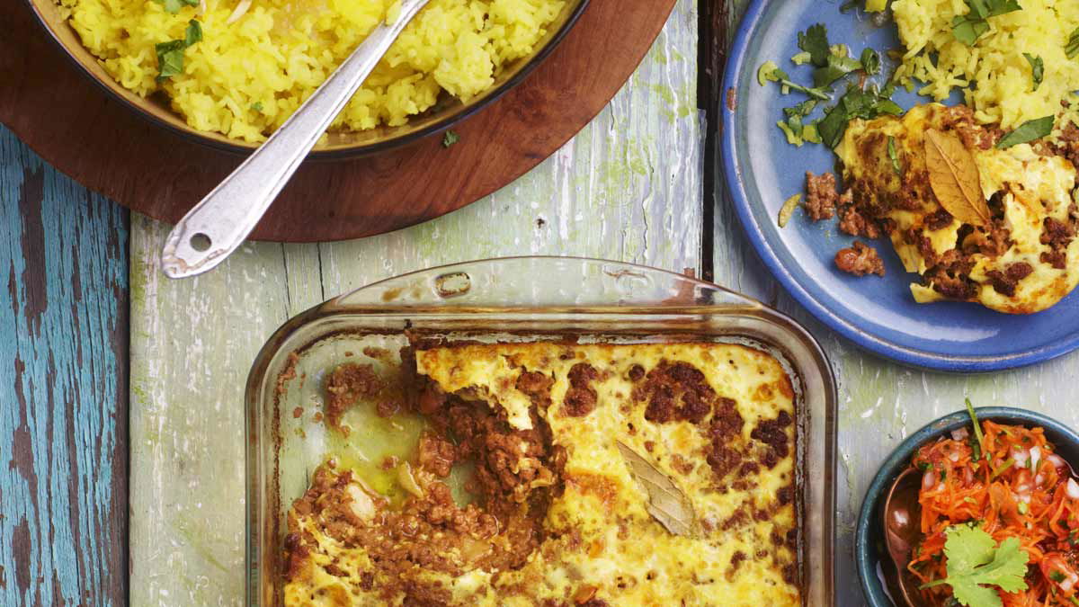 Bobotie mit Gelbem Reis
