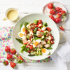 Thermomix-Rezept für Caesar Salad mit Pfeffer-Erdbeeren