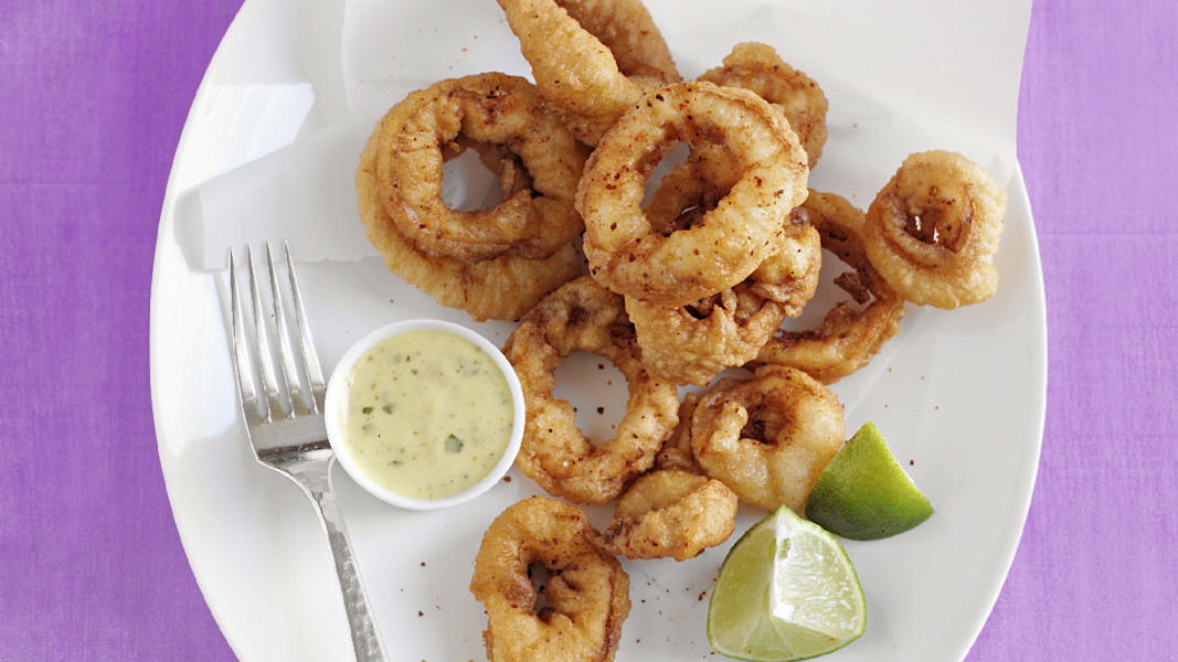 Calamari Fritti mit Koriander-Aioli