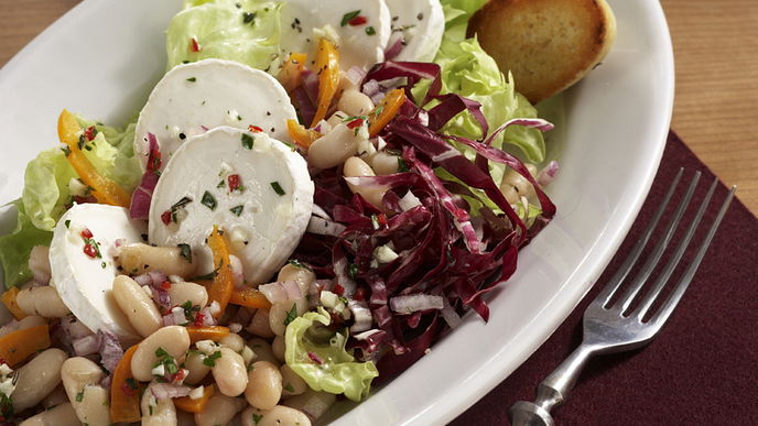 Ziegenkäsesalat "Haricots Blancs"