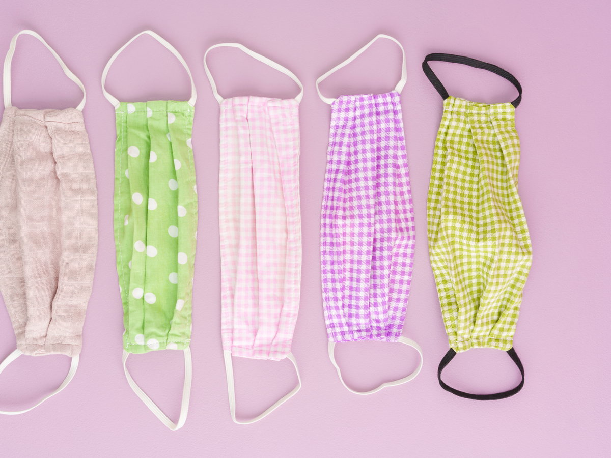 Maskenpflicht: Bunte Stoffmasken