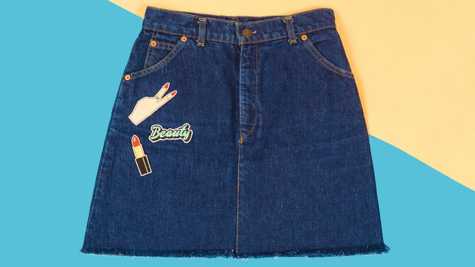 Fransenrock mit Patches selber machen