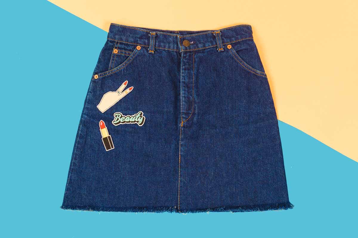 Step-by-Step Anleitung Fransenrock mit Patches