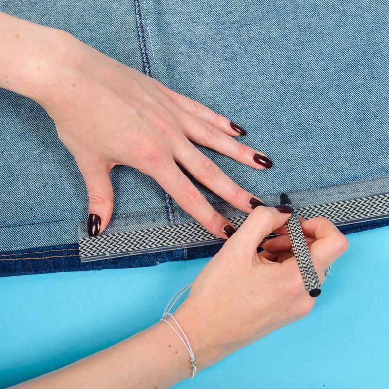 Step-by-Step Anleitung Fransenrock mit Patches