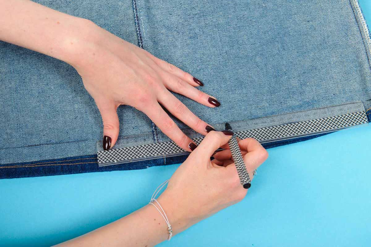Step-by-Step Anleitung Fransenrock mit Patches