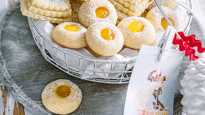 Engelsaugen mit Lemon Curd