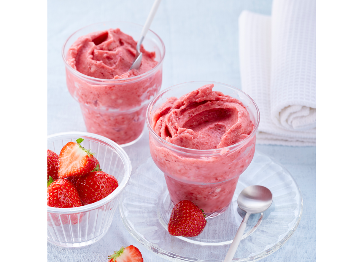 Erdbeer-Bananen-Eis Thermomix