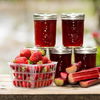 Rezept für Erdbeer-Rhabarber-Marmelade