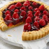 Erdbeerkuchen mit Marzipanrand