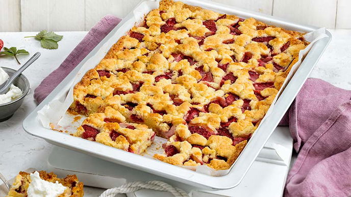 Erdbeerkuchen mit Vanillestreuseln