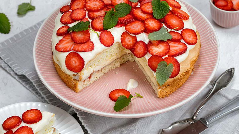 Erdbeertorte mit Mascarpone