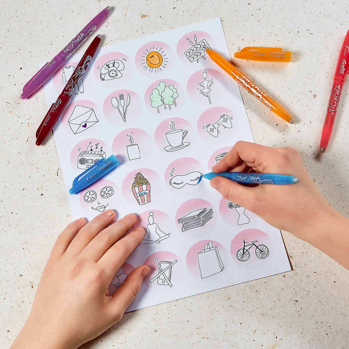 Pilot Pen Wochenplaner Familie Anleitung 2