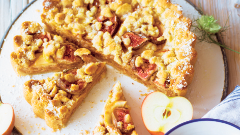 Feigen-Apfel-Tarte mit Maronen-Creme