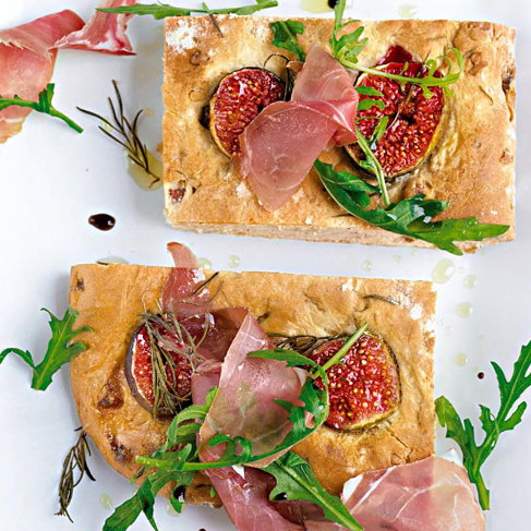 Feigen-Schiacciata - Toskanisches Fladenbrot mit San-Daniele-Schinken