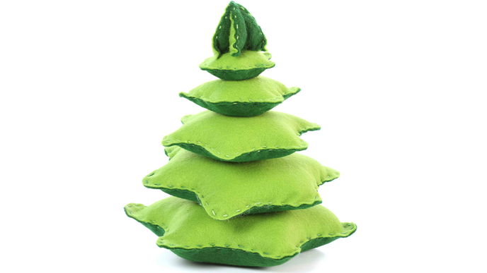 Deko-Tannenbaum aus Filz nähen
