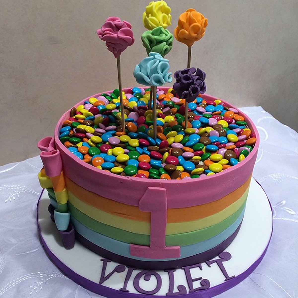 Schokolinsen-Torte