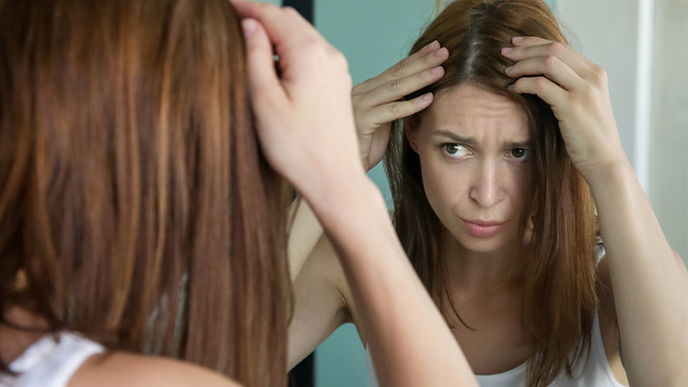 Graue Haare durch Stress