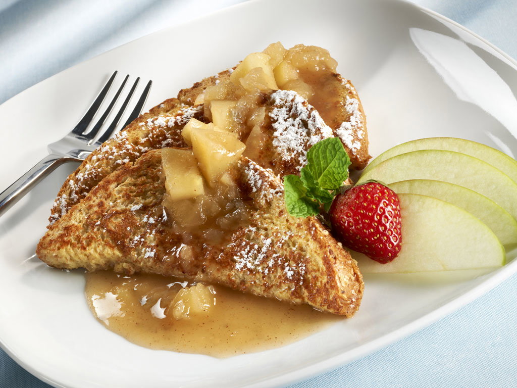 French Toast mit Apfelkompott