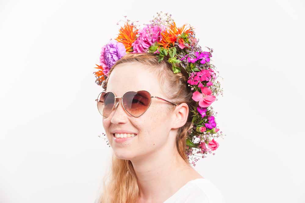 Blumenkranz für Festival