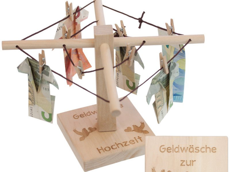Wäschespinne Geldgeschenk