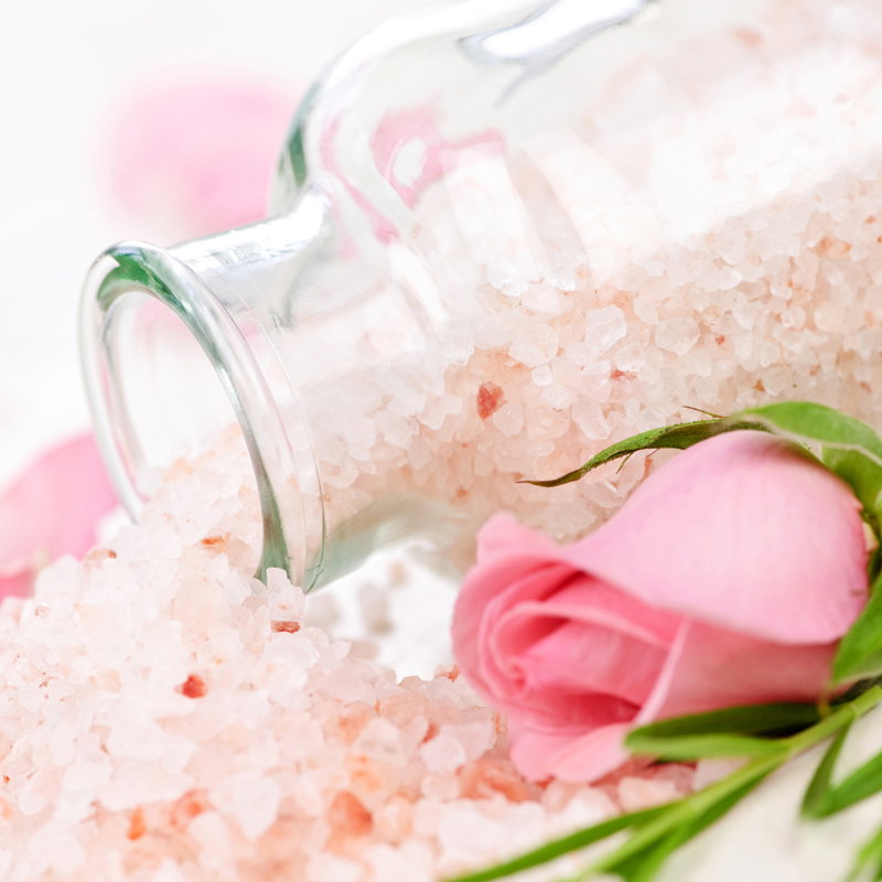 Badesalz mit Rose