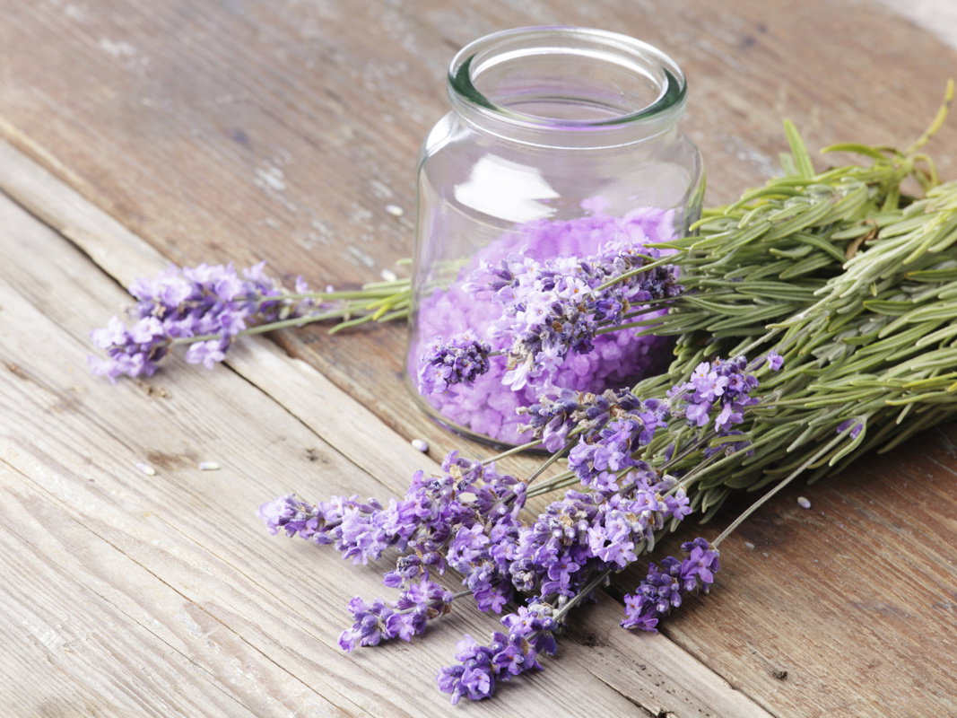 Badesalz mit Lavendel