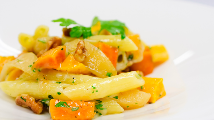 Glutenfreie Kürbistagliatelle