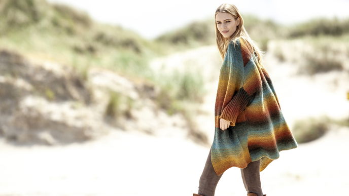 Strickjacke mit Farbverlauf