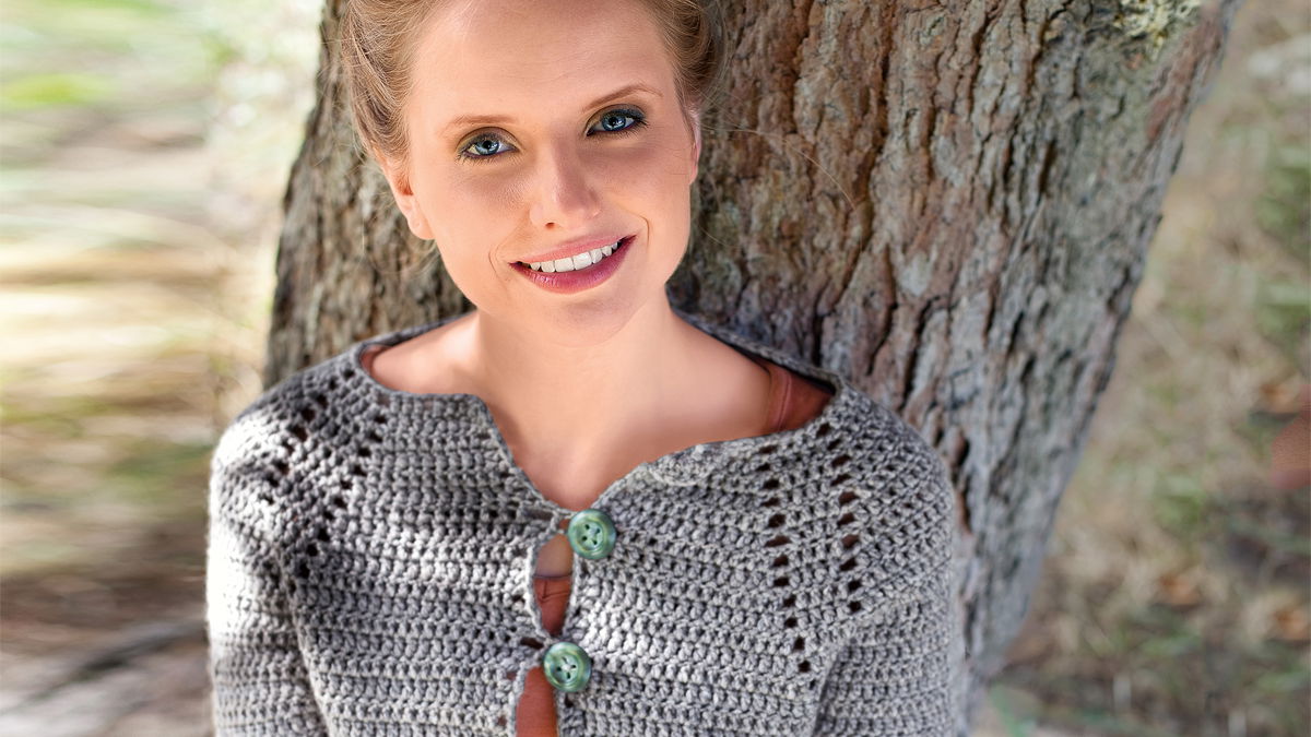 Grauer Cardigan