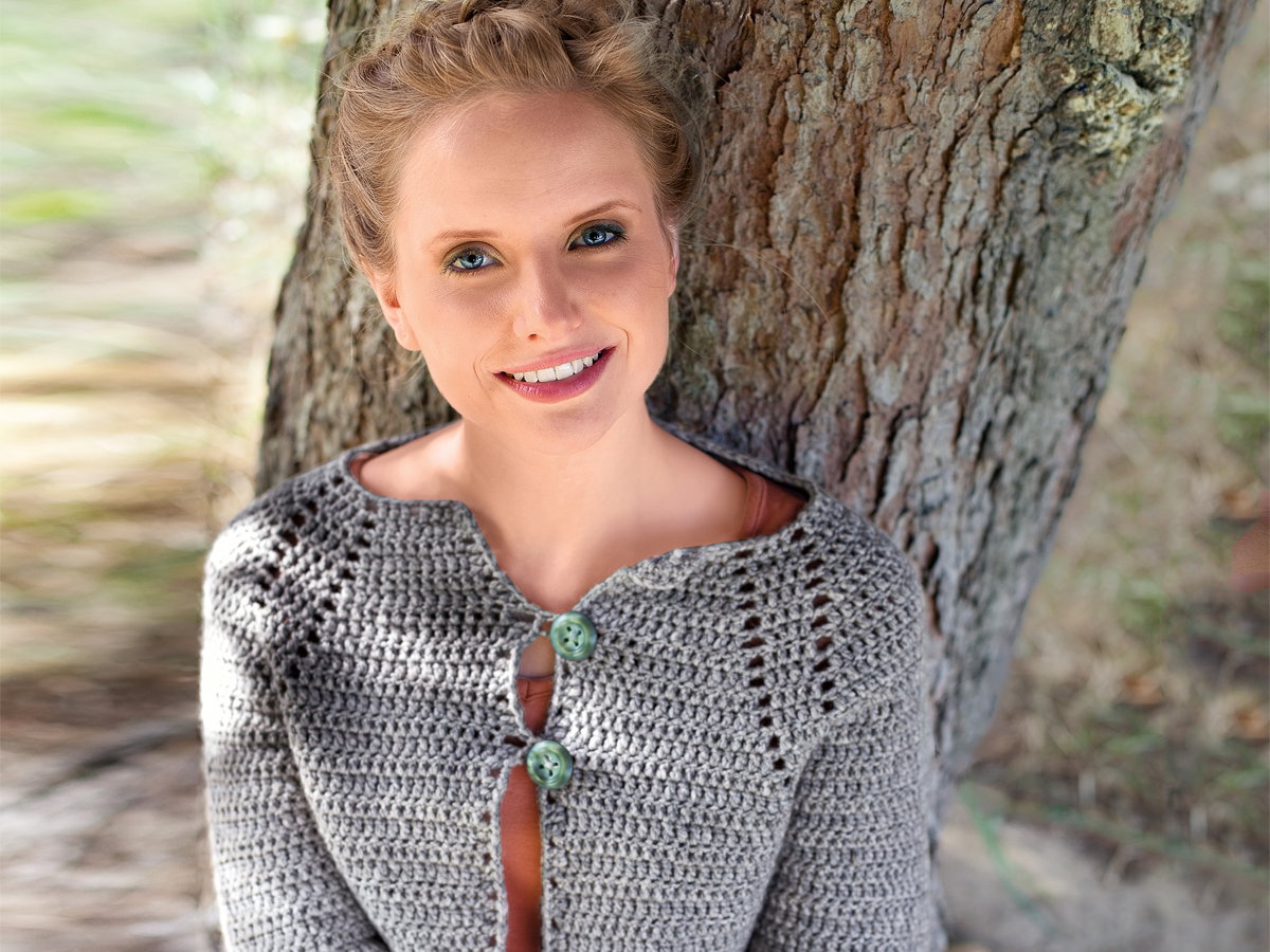 Graue Strickjacke Strickanleitung zum Nachmachen