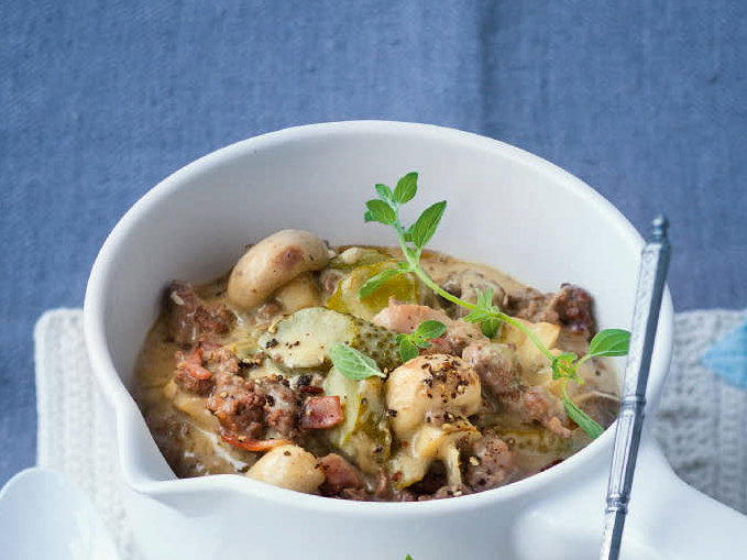 Gurken-Hack-Ragout