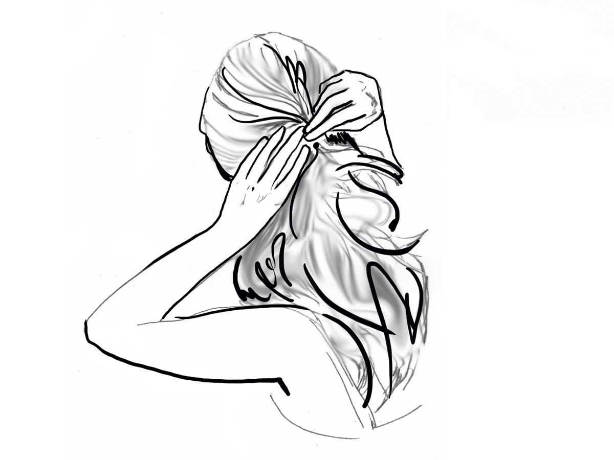 Haare feststecken