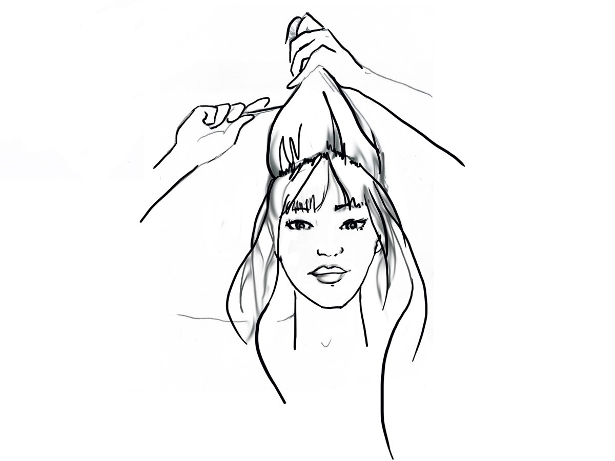 Haare toupieren