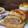 Hackbraten mit Weißkohl