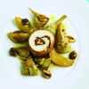 Hähnchen-Involtini mit Artischockengemüse