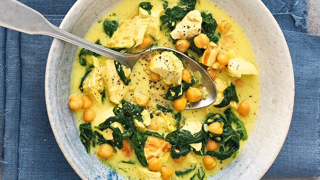 Hähnchen-Curry mit Kichererbsen