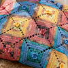 Buntes Patchwork Bodenkissen
