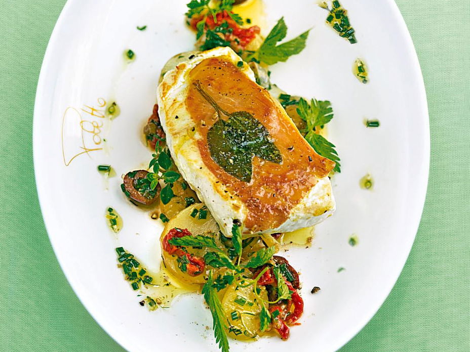Heilbutt-Saltimbocca - das Rezept für das leckere Fischgericht finden Sie hier bei uns