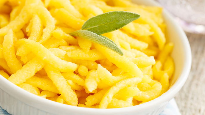 Rezept für herbstlich leckere Kürbisspätzle