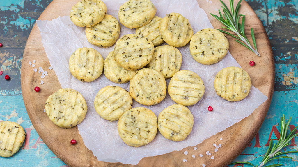 Pikante Biscuits mit italienischen Kräutern